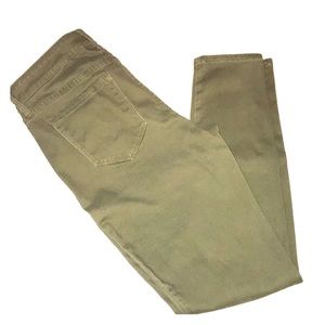 Old Navy Mid Rise Green Skinny Pant